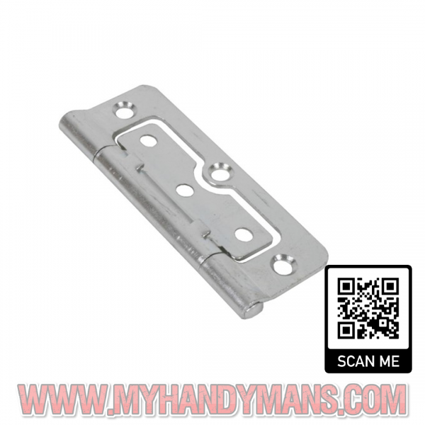 Chrome Flush Hinges 100mm