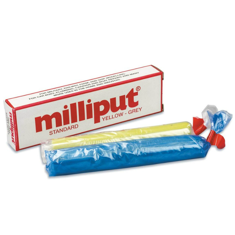 Milliput Yellow Grey (Standard) Milliput Epoxy Putty 4oz (113.4 g