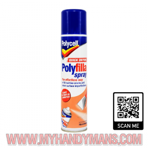 Polycell quick-drying Polyfilla spray